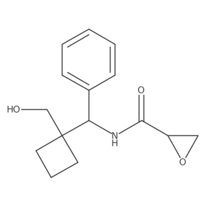 N-[[1-(Hydroxymethyl)cyclobutyl]-phenylmethyl]oxirane-2-carboxamide结构式