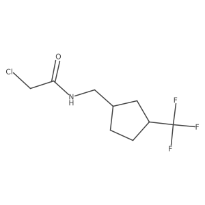 2-Chloro-N-[[3-(trifluoromethyl)cyclopentyl]methyl]acetamide Structure