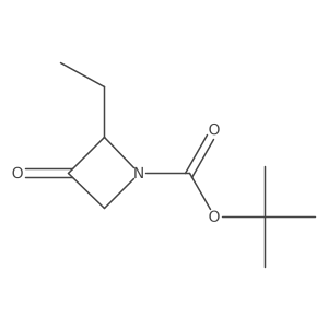Tert-butyl (2R)-2-ethyl-3-oxoazetidine-1-carboxylate Structure