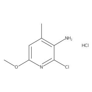 2-Chloro-6-methoxy-4-methylpyridin-3-amine hydrochloride Structure