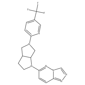 2-(1-{[1,2,4]Triazolo[4,3-b]pyridazin-6-yl}-octahydropyrrolo[2,3-c]pyrrol-5-yl)-5-(trifluoromethyl)pyridine Structure