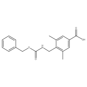 4-({[(Benzyloxy)carbonyl]amino}methyl)-3,5-dimethylbenzoic acid Structure