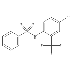N-[4-bromo-2-(trifluoromethyl)phenyl]benzenesulfonamide Structure