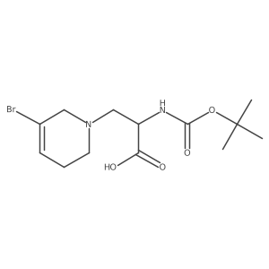 3-(5-bromo-3,6-dihydropyridin-1(2H)-yl)-2-((tert-butoxycarbonyl)amino)propanoic acid结构式