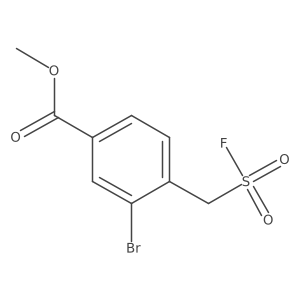 Methyl 3-bromo-4-[(fluorosulfonyl)methyl]benzoate结构式