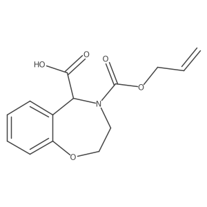 4-[(Prop-2-en-1-yloxy)carbonyl]-2,3,4,5-tetrahydro-1,4-benzoxazepine-5-carboxylic acid Structure