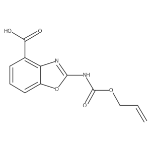 2-{[(Prop-2-en-1-yloxy)carbonyl]amino}-1,3-benzoxazole-4-carboxylic acid Structure