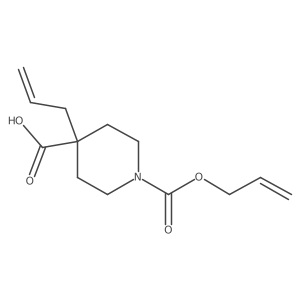 4-(Prop-2-en-1-yl)-1-[(prop-2-en-1-yloxy)carbonyl]piperidine-4-carboxylic acid结构式
