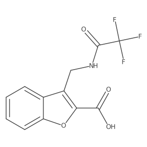 3-[(2,2,2-Trifluoroacetamido)methyl]-1-benzofuran-2-carboxylic acid Structure