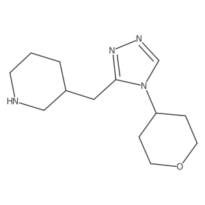 3-{[4-(oxan-4-yl)-4H-1,2,4-triazol-3-yl]methyl}piperidine Structure