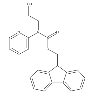 (9H-fluoren-9-yl)methyl N-(2-hydroxyethyl)-N-(pyridin-2-yl)carbamate Structure