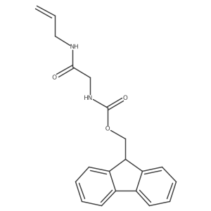 (9H-fluoren-9-yl)methyl N-{[(prop-2-en-1-yl)carbamoyl]methyl}carbamate结构式