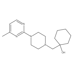 1-{[4-(4-Methylpyrimidin-2-yl)piperazin-1-yl]methyl}cyclohexan-1-ol结构式