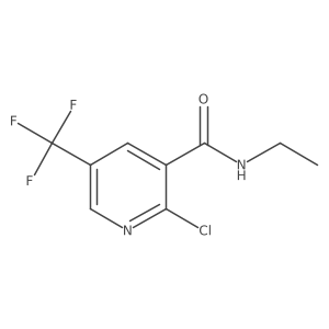 2-Chloro-N-ethyl-5-(trifluoromethyl)nicotinamide Structure