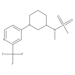 N-methyl-N-{1-[2-(trifluoromethyl)pyridin-4-yl]piperidin-3-yl}methanesulfonamide Structure