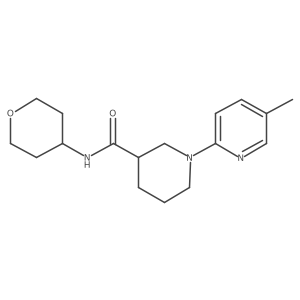 1-(5-methylpyridin-2-yl)-N-(oxan-4-yl)piperidine-3-carboxamide Structure