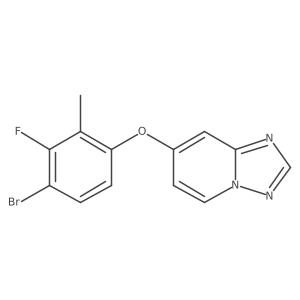 7-(4-Bromo-3-fluoro-2-methylphenoxy)-[1,2,4]triazolo[1,5-a]pyridine Structure