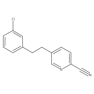 2-Pyridinecarbonitrile, 5-[2-(3-chlorophenyl)ethyl]-结构式