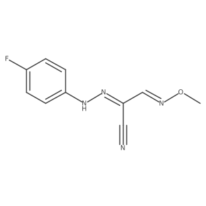 2-[2-(4-Fluorophenyl)hydrazono]-3-(methoxyimino)propanenitrile结构式