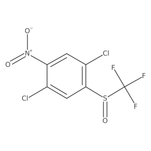 1,4-Dichloro-2-nitro-5-[(trifluoromethyl)sulfinyl]benzene结构式