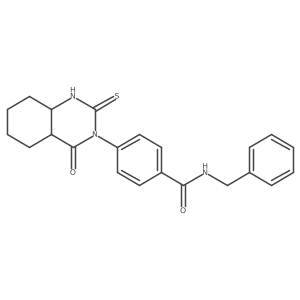 N-benzyl-4-(4-oxo-2-sulfanylidene-1,2,3,4-tetrahydroquinazolin-3-yl)benzamide Structure