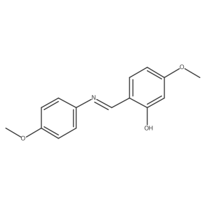 Phenol, 5-methoxy-2-[[(4-methoxyphenyl)imino]methyl]-结构式
