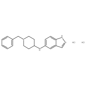 N-(1-benzyl-4-piperidinyl)-1H-indazole-5-amine dihydrochloride结构式