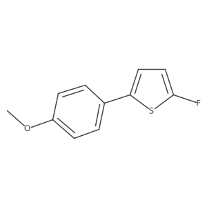 2-Fluoro-5-(4-methoxyphenyl)thiophene结构式