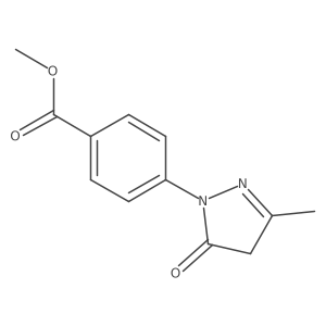 methyl 4-(3-methyl-5-oxo-4,5-dihydro-1H-pyrazol-1-yl)benzoate Structure