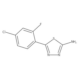 5-(4-Chloro-2-fluorophenyl)-1,3,4-thiadiazol-2-amine Structure