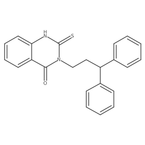 3-(3,3-diphenylpropyl)-2-sulfanylquinazolin-4(3H)-one Structure