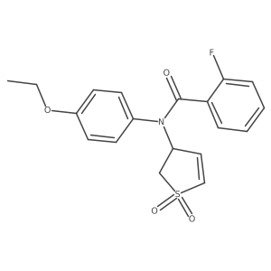 N-(1,1-dioxido-2,3-dihydrothiophen-3-yl)-N-(4-ethoxyphenyl)-2-fluorobenzamide Structure