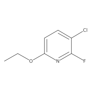 3-Chloro-6-ethoxy-2-fluoropyridine结构式