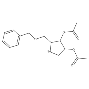 D-Ribitol, 2,5-dideoxy-2,5-episeleno-1-O-(phenylmethyl)-, diacetate Structure