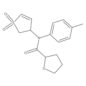 N-(1,1-dioxido-2,3-dihydrothiophen-3-yl)-N-(p-tolyl)tetrahydrofuran-2-carboxamide Structure
