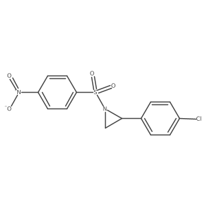 2-(4-Chlorophenyl)-1-(4-nitrophenylsulfonyl)aziridine结构式