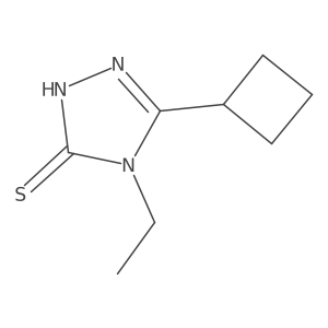 5-cyclobutyl-4-ethyl-4H-1,2,4-triazole-3-thiol Structure