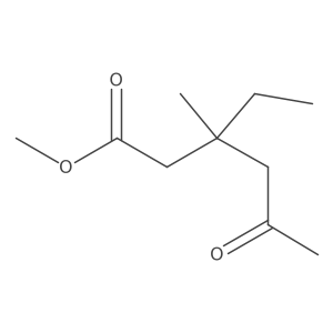 Methyl 3-ethyl-3-methyl-5-oxohexanoate Structure