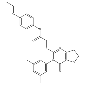 2-((3-(3,5-dimethylphenyl)-4-oxo-3,4,6,7-tetrahydrothieno[3,2-d]pyrimidin-2-yl)thio)-N-(4-ethoxyphenyl)acetamide Structure