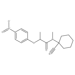 N-(1-cyanocyclohexyl)-N-methyl-2-(4-nitrophenoxy)propanamide Structure
