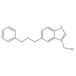 5-[(Phenylmethoxy)methyl]-1H-indole-3-methanamine结构式