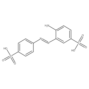4-Amino-3,4'-azodibenzenesulphonic acid Structure