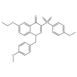 6-ethoxy-1-(4-methoxybenzyl)-3-((4-methoxyphenyl)sulfonyl)quinolin-4(1H)-one Structure