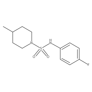N-(4-fluorophenyl)-4-methyl-1-piperidinesulfonamide Structure