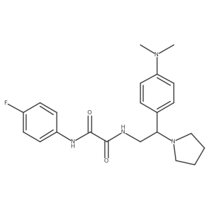 N1-(2-(4-(dimethylamino)phenyl)-2-(pyrrolidin-1-yl)ethyl)-N2-(4-fluorophenyl)oxalamide Structure