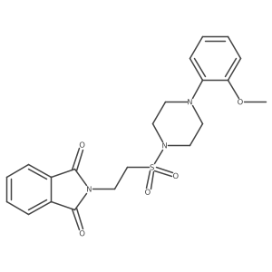 2-(2-((4-(2-Methoxyphenyl)piperazin-1-yl)sulfonyl)ethyl)isoindoline-1,3-dione结构式