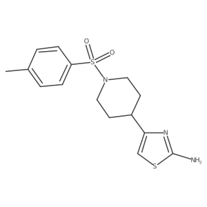4-[1-(4-Methylbenzenesulfonyl)piperidin-4-yl]-1,3-thiazol-2-amine Structure