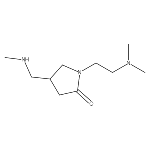 1-[2-(Dimethylamino)ethyl]-4-[(methylamino)methyl]-2-pyrrolidinone结构式