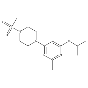 4-Isopropoxy-2-methyl-6-(4-(methylsulfonyl)piperazin-1-yl)pyrimidine Structure