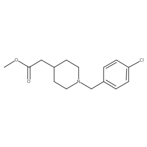 Methyl [1-(4-chlorobenzyl)piperidin-4-yl]acetate结构式